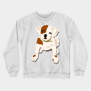 Bulldog cute puppy cartoon Crewneck Sweatshirt